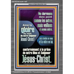 regarde et sois sobre Impressions d'art en acrylique avec versets bibliques (GWFREANCHOR11467) 