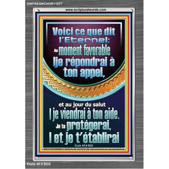 Je te protégerai,|et je t'établirai
  Cadre Acrylique Art & Décoration (GWFREANCHOR11577) 