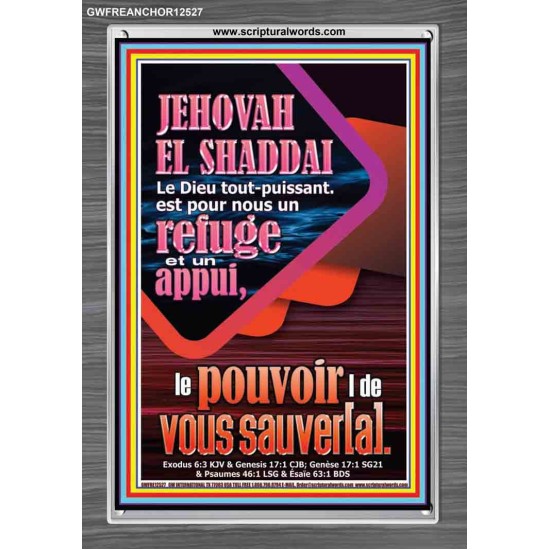 JEHOVAH  EL SHADDAI..Le Dieu tout-puissant Image biblique unique (GWFREANCHOR12527) 