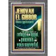 JEHOVAH EL GIBBOR Dieu puissant Impressions sur cadre en acrylique (GWFREANCHOR12532) 