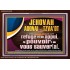 JEHOVAH ADONAI  TZVA'OT le pouvoir |de vous sauver[a]. Verset biblique imprimable sur cadre acrylique (GWFREARISE12636) "33X25"