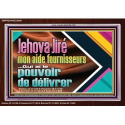 Jehova Jiré...mon aide fournisseurs Art mural scripturaire à grand cadre en acrylique (GWFREARISE12640) "33X25"