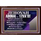 JEHOVAH ADONAI  TZVA'OT....Mon bienfaiteur et mon libérateur. Cadre acrylique d'art mural inspirant ultime (GWFREARISE12774) 