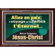 Allez en paix; le voyage que vous faites est sous le regard de l'Éternel. Cadre acrylique versets bibliques pour la maison en ligne (GWFREARISE12801) 