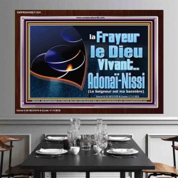 Crainte Le Dieu Vivant..Adonaï-Nissi (Le Seigneur est ma bannière) Image de puissance ultime (GWFREARISE11334) "33X25"