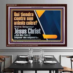 Qui tiendra contre son ardente colère? Notre Seigneur Jésus Christ Cadre acrylique d'art moderne (GWFREARISE11425) 
