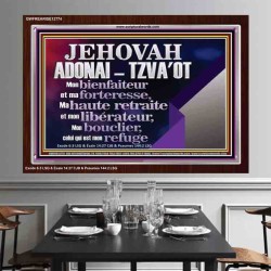 JEHOVAH ADONAI  TZVA'OT....Mon bienfaiteur et mon libérateur. Cadre acrylique d'art mural inspirant ultime (GWFREARISE12774) "33X25"