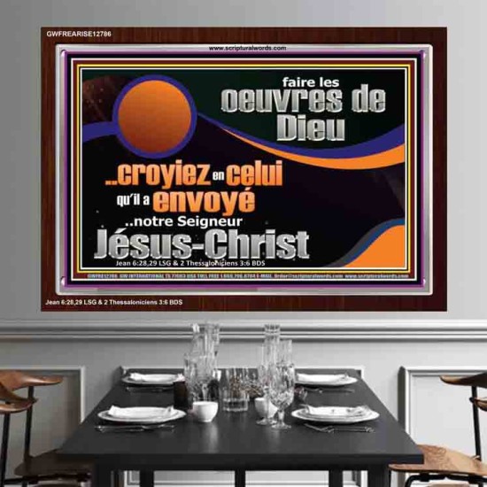 faire les oeuvres de Dieu Cadre acrylique puissance ultime (GWFREARISE12786) 