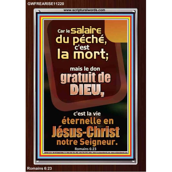 Car le salaire du péché, c'est la mort;  Tableau d'art moderne (GWFREARISE11220) 