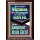 Victoire qui a Triomphé du monde, Jésus Christ.  Cadeau de cadre acrylique d'image de versets bibliques (GWFREARISE11592) 