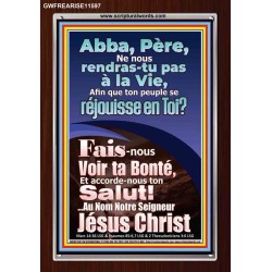 Père, Fais-nous Voir ta Bonté Versets bibliques imprimables sur cadre acrylique (GWFREARISE11597) 