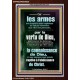 Car les armes avec lesquelles nous combattons ne sont pas charnelles;  Cadre acrylique mural sanctuaire (GWFREARISE9628) 