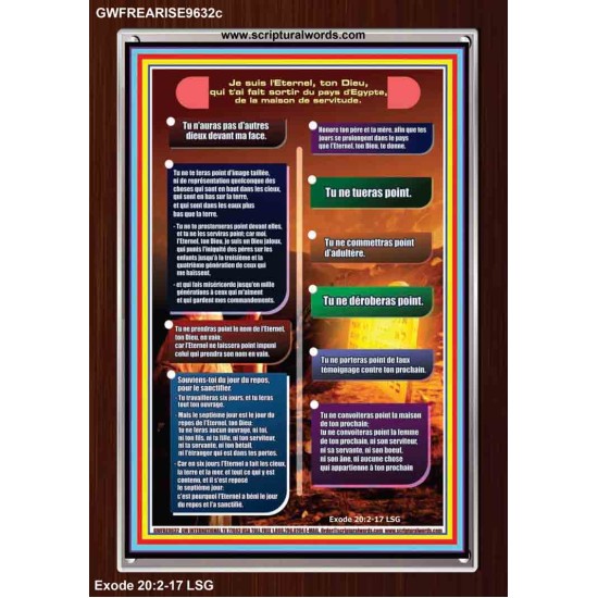 Dix Commandements Image de la puissance éternelle (GWFREARISE9632c) 