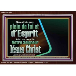 Bien-aimés sois plein de foi et d'Esprit Saint Cadre acrylique scriptural unique (GWFREARK11409) 