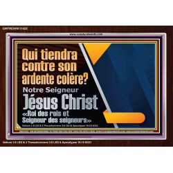 Qui tiendra contre son ardente colère? Notre Seigneur Jésus Christ Cadre acrylique d'art moderne (GWFREARK11425) 