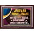 JEHOVAH ADONAI  TZVA'OT le pouvoir |de vous sauver[a]. Verset biblique imprimable sur cadre acrylique (GWFREARK12636) "33X25"