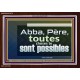Abba, Père, toutes choses te sont possibles Cadre acrylique chrétien juste vivant (GWFREARK12778) 
