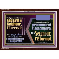 plus de délai dans l'accomplissement de mes paroles; Impressions artistiques de versets bibliques (GWFREARK12809) 