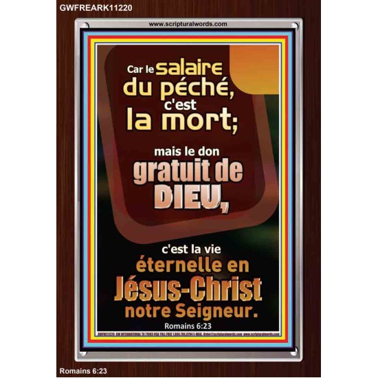 Car le salaire du péché, c'est la mort;  Tableau d'art moderne (GWFREARK11220) 