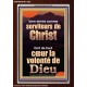 comme serviteurs de Christ font de tout cœur la volonté de Dieu Cadre acrylique Power Bible unique (GWFREARK11365) 
