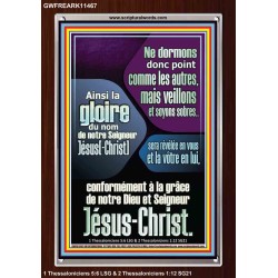 regarde et sois sobre Impressions d'art en acrylique avec versets bibliques (GWFREARK11467) "25X33"