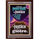 Celui qui poursuit la justice et la bonté Trouve la vie, la justice et la gloire. Écriture de cadre acrylique personnalisée (GWFREARK11518) 
