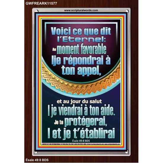 Je te protégerai,|et je t'établirai
  Cadre Acrylique Art & Décoration (GWFREARK11577) 