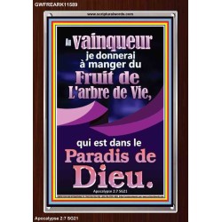 Fruit de L'arbre de Vie, qui est dans Affiche; Cadre en acrylique avec versets bibliques inspirants (GWFREARK11589) 