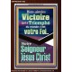 Victoire qui a Triomphé du monde, Jésus Christ.  Cadeau de cadre acrylique d'image de versets bibliques (GWFREARK11592) 