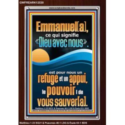 Emmanuel[a], ce qui signifie «Dieu avec nous». Image chrétienne vivante et juste (GWFREARK12530) 