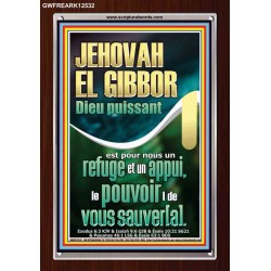 JEHOVAH EL GIBBOR Dieu puissant Impressions sur cadre en acrylique (GWFREARK12532) "25X33"