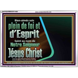 Bien-aimés sois plein de foi et d'Esprit Saint Cadre acrylique scriptural unique (GWFREARMOUR11409) 