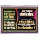 Craigniez l'Eternel, le serviez, que vous lui obéissiez, et vous aurez la victoire! Cadre Acrylique Versets bibliques encourageants (GWFREARMOUR11576) 