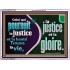 Celui qui poursuit la justice et la bonté Trouve la vie, la justice et la gloire. Versets bibliques à cadre acrylique personnalisé (GWFREARMOUR11642) "18X12"