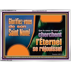 Glorifiez-vous de son Saint Nom! Cadre acrylique puissance ultime (GWFREARMOUR11714) 