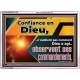 Confiance en Dieu,..observent ses commandements. Cadre acrylique pour chambre d'enfant (GWFREARMOUR11726) 