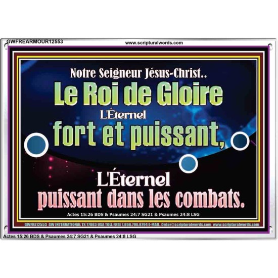 Notre Seigneur Jésus-Christ..Le Roi de Gloire Art du cadre acrylique chrétien (GWFREARMOUR12553) 