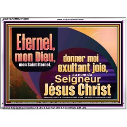 Saint Eternel, donner moi exultant joie, au nom du Seigneur Jésus Christ. Cadre acrylique des Écritures (GWFREARMOUR12559) 