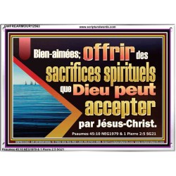 offrez des sacrifices spirituels que Dieu peut accepter par Jésus-Christ. Décoration murale (GWFREARMOUR12563) 