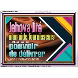 Jehova Jiré...mon aide fournisseurs Art mural scripturaire à grand cadre en acrylique (GWFREARMOUR12640) "18X12"