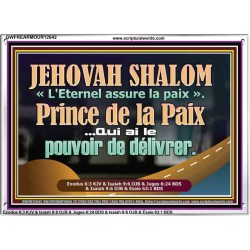 JEHOVAH SHALOM Prince de la Paix Image biblique unique (GWFREARMOUR12642) "18X12"
