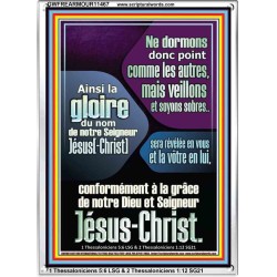 regarde et sois sobre Impressions d'art en acrylique avec versets bibliques (GWFREARMOUR11467) 