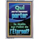 Qui pourrait impunément porter la main sur l'oint de l'Éternel. Art scriptural de cadre acrylique personnalisé (GWFREARMOUR11555) 