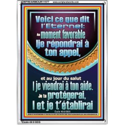 Je te protégerai,|et je t'établirai
  Cadre Acrylique Art & Décoration (GWFREARMOUR11577) "12X18"