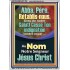 Abba, Père, Cesse Ton indignation contre nous! Verset biblique imprimable sur cadre acrylique (GWFREARMOUR11598) "12X18"