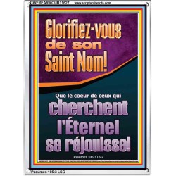 Glorifiez-vous de son Saint Nom! Cadre acrylique puissance éternelle (GWFREARMOUR11627) 