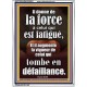 Il donne de la force à celui qui est fatigué, Cadre acrylique scriptural unique (GWFREARMOUR9621) 