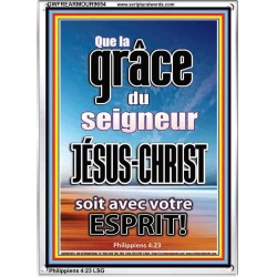 Que la grâce du Seigneur Jésus-Christ soit avec votre esprit! Cadre acrylique puissance éternelle (GWFREARMOUR9654) 