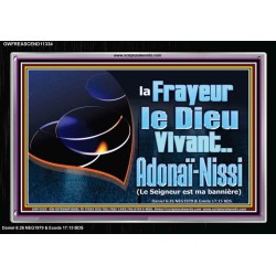 Crainte Le Dieu Vivant..Adonaï-Nissi (Le Seigneur est ma bannière) Image de puissance ultime (GWFREASCEND11334) 