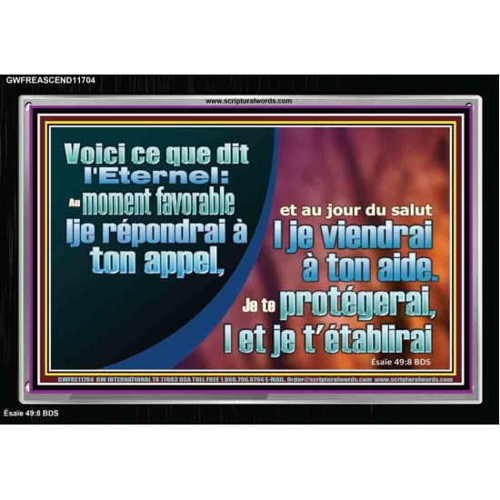 Je te protégerai, |et je t'établirai Cadre acrylique Power Bible unique (GWFREASCEND11704) 